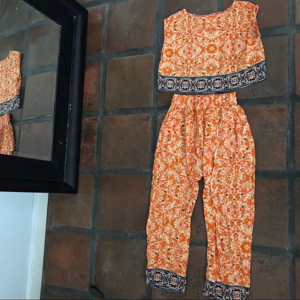 Free People Orange 2 Piece Set 🌵 - Picture 3 of 7